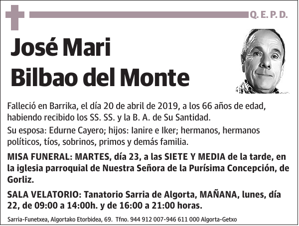 José Mari Bilbao del Monte