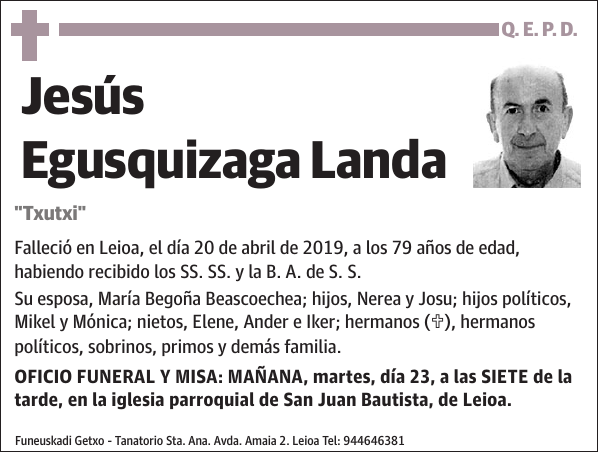 Jesús Egusquizaga Landa