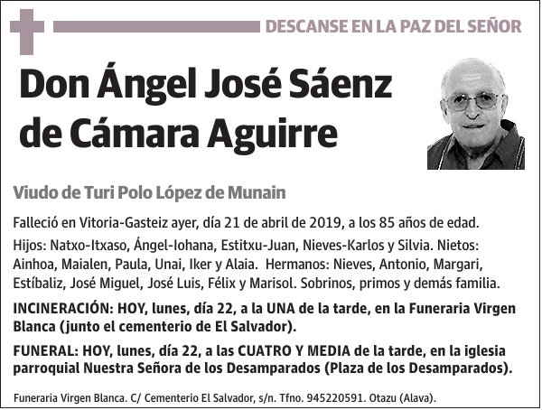 Ángel José Sáenz de Cámara Aguirre