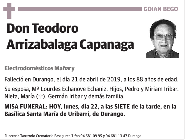 Teodoro Arrizabalaga Capanaga