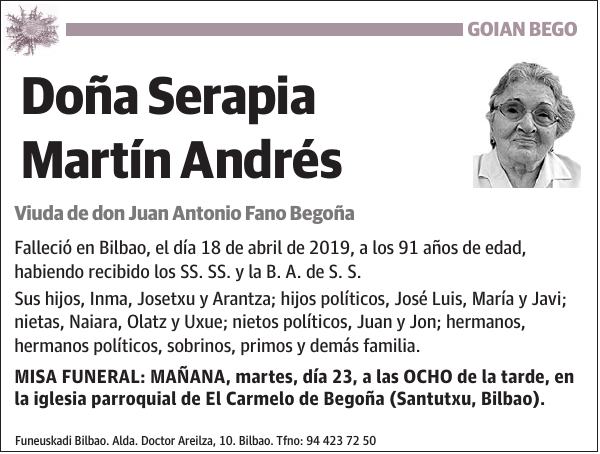 Serapia Martín Andrés