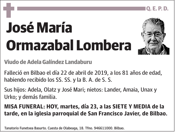 José María Ormazabal Lombera