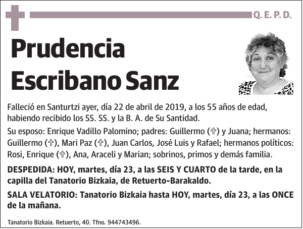 Prudencia Escribano Sanz