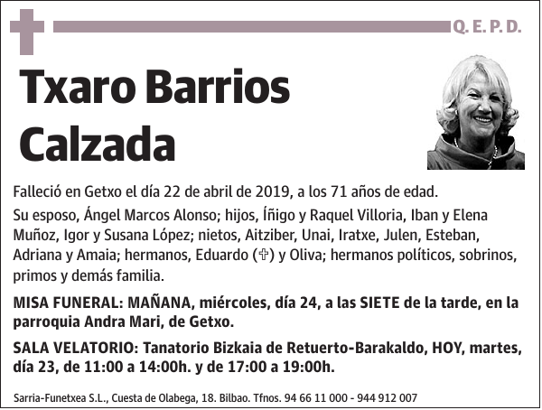 Txaro Barrios Calzada