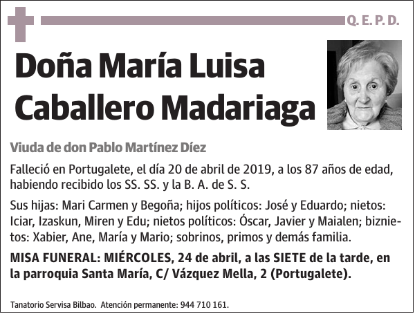 María Luisa Caballero Madariaga