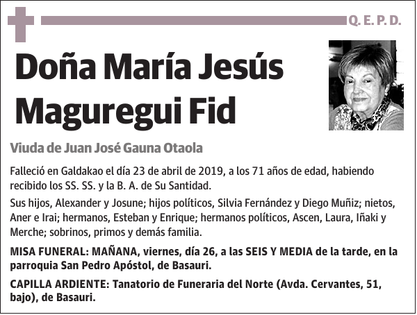 María Jesús Maguregui Fid