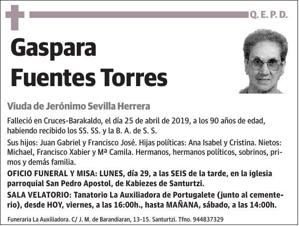 Gaspara Fuentes Torres