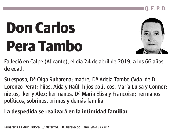 Carlos Pera Tambo