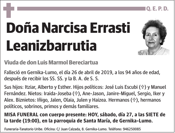 Narcisa Errasti Leanizbarrutia