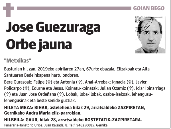 Jose Guezuraga Orbe