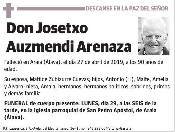 Josetxo Auzmendi Arenaza