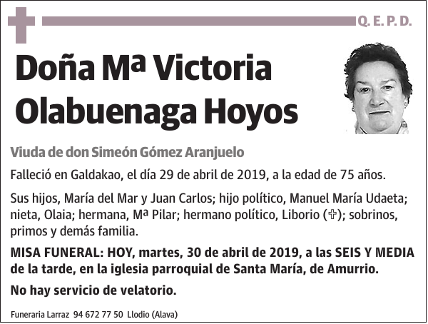 Mª Victoria Olabuenaga Hoyos