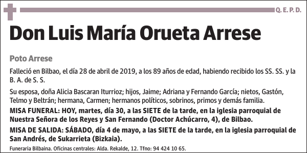 Luis María Orueta Arrese