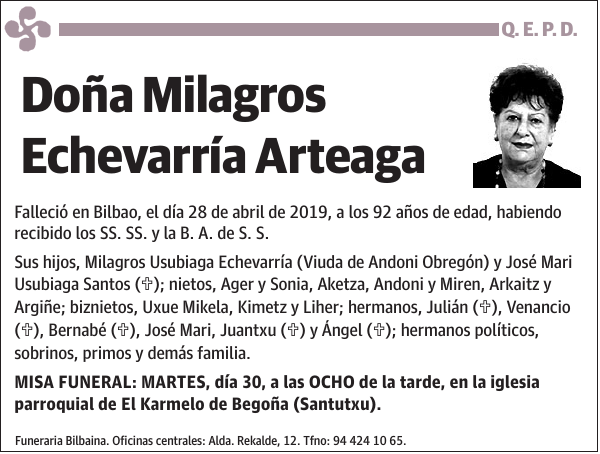 Milagros Echevarría Arteaga