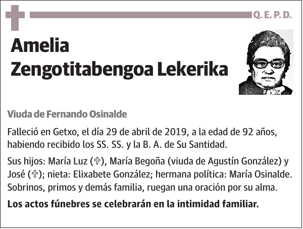 Amelia Zengotitabengoa Lekerika