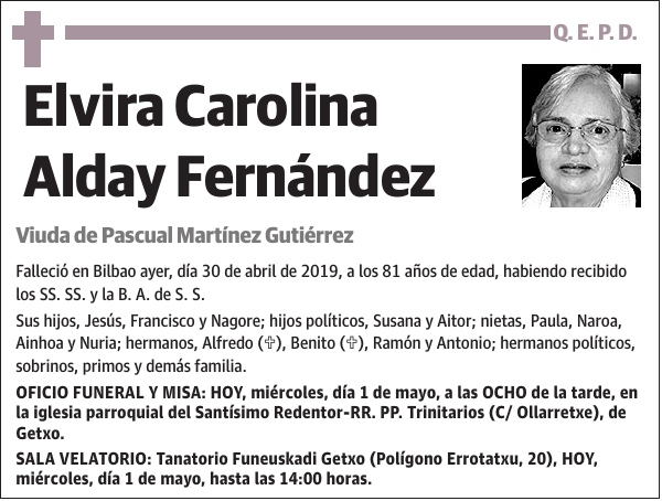 Elvira Carolina Alday Fernández