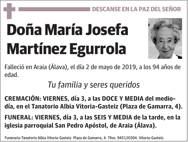 María Josefa Martínez Egurrola