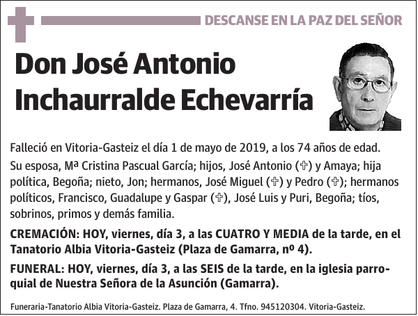 José Antonio Inchaurralde Echevarría