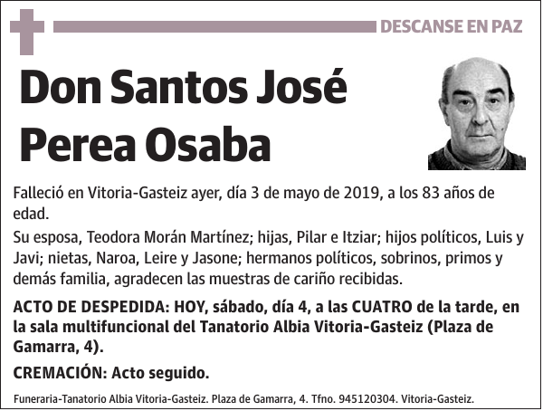 Santos José Perea Osaba