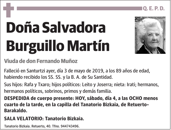 Salvadora Burguillo Martín