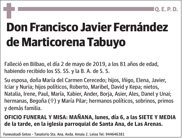 Francisco Javier Fernández de Marticorena Tabuyo