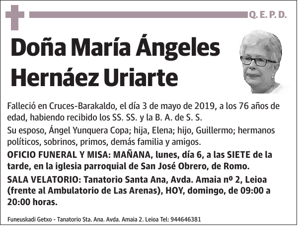 María Ángeles Hernáez Uriarte