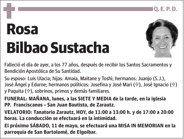 Rosa Bilbao Sustacha