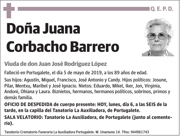 Juana Corbacho Barrero