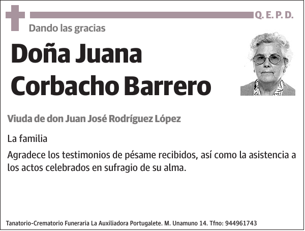 Juana Corbacho Barrero