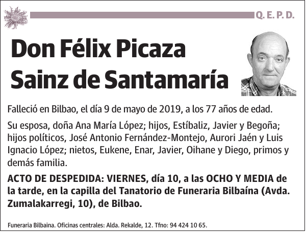 Félix Picaza Sainz de Santamaría