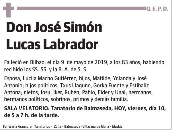 José Simón Lucas Labrador