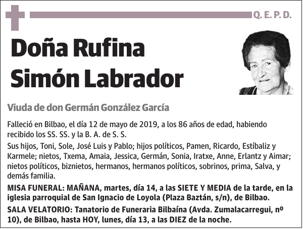 Rufina Simón Labrador