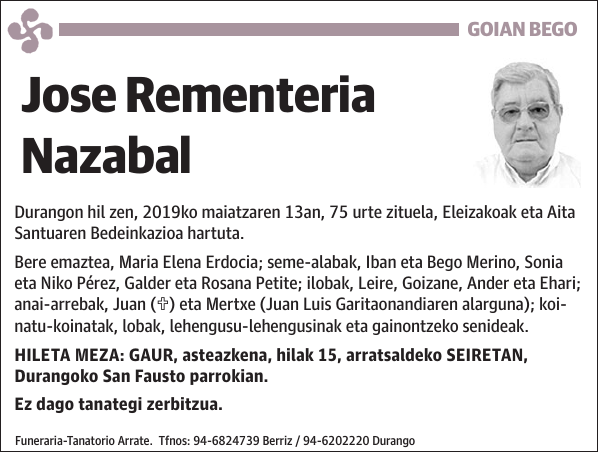 Jose Rementeria Nazabal