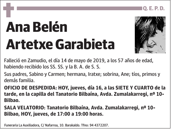 Ana Belén Artetxe Garabieta