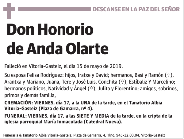 Honorio de Anda Olarte