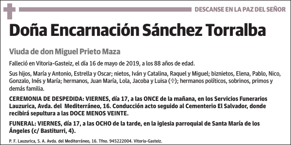 Encarnación Sánchez Torralba