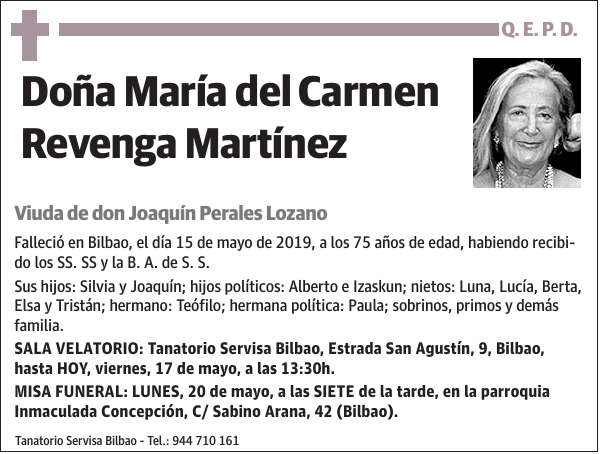 María del Carmen Revenga Martínez