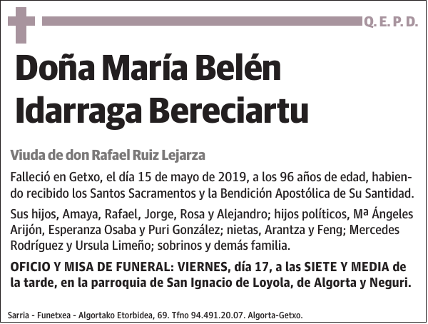 María Belén Idarraga Bereciartu