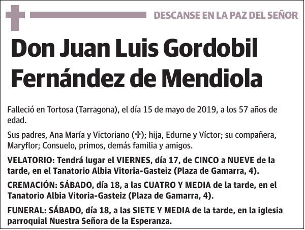 Juan Luis Gordobil Fernández de Mendiola