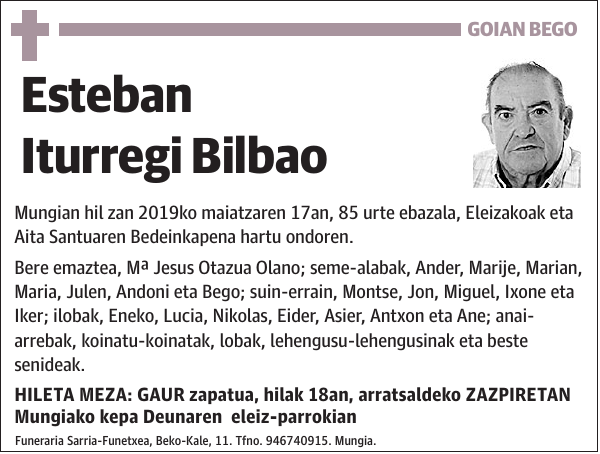 Esteban Iturregi Bilbao