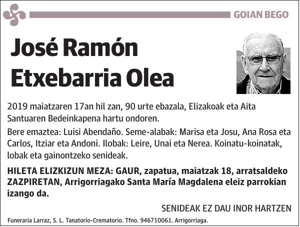 José Ramón Etxebarria Olea