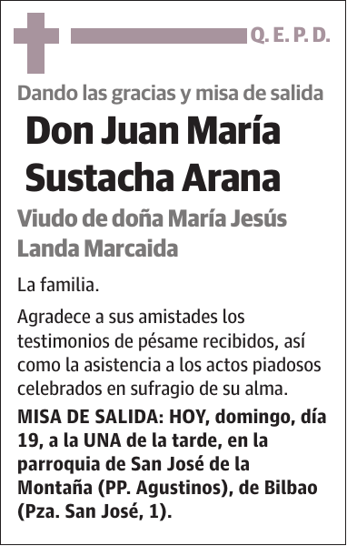 Juan María Sustacha Arana