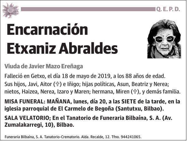 Encarnación Etxaniz Abraldes