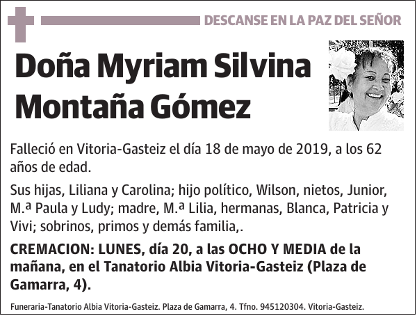 Myriam Silvina Montaña Gómez