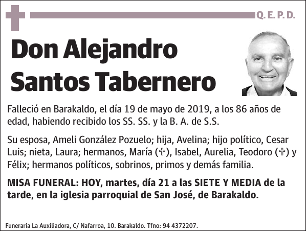 Alejandro Santos Tabernero