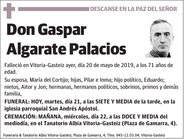 Gaspar Algarate Palacios