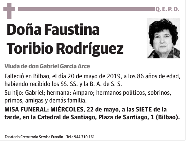 Faustina Toribio Rodríguez