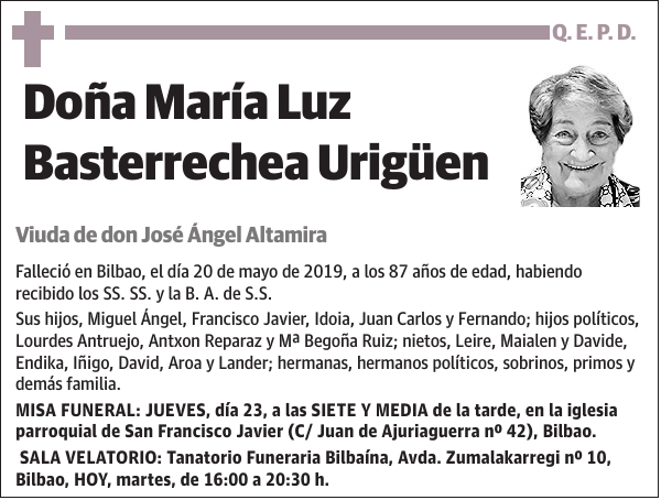 María Luz Basterrechea Urigüen