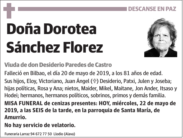 Dorotea Sánchez Florez