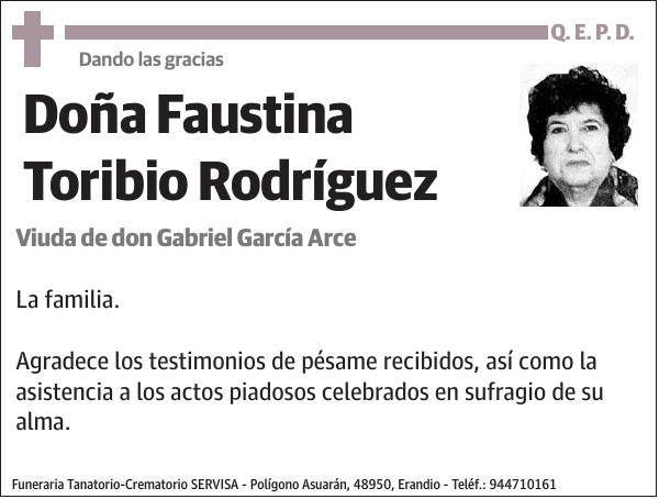 Faustina Toribio Rodríguez